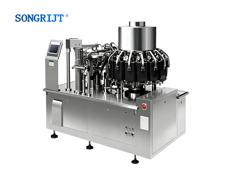 آلة تعبئة وتغليف الفراغ الدوارة الأوتوماتيكية ذات القرصين الدوارين