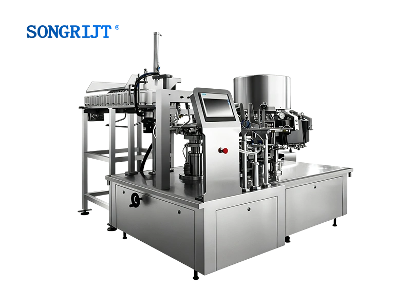 آلة تعبئة وتغليف الفراغ الدوارة الأوتوماتيكية ذات القرصين الدوارين
